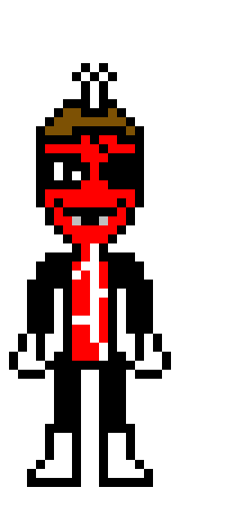 [9664c4] meat guy=undyne DHMISTALE pixel art challenge