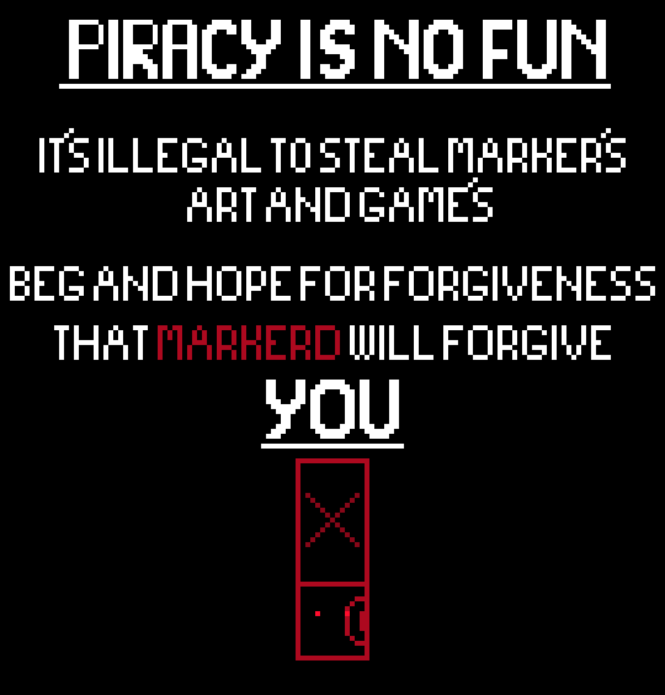 [711318] P I R A C Y I S N O P A R T Y -Marker