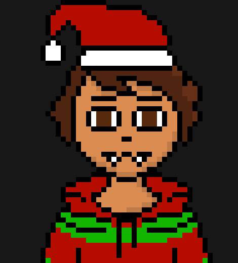 [8f1d86] he brings a tree to the center of pam and starts decorating it*