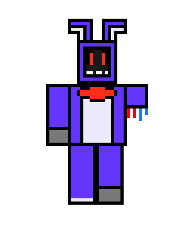 [1550bf] those 2 sans with color sprites took me lots of work - withered bonnie