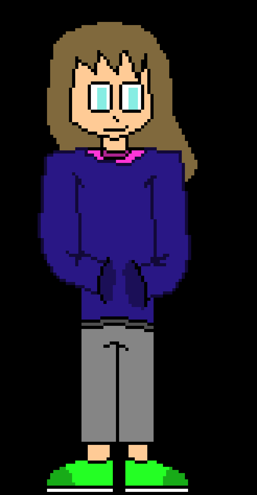 [3a33bd] (Sees Foxy)Aww it was just you(Pets Foxy)-Carie