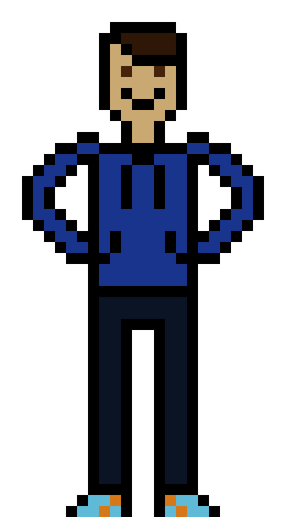 [4fbda4] this is me i love to where blue hoodies so yeah and my eyes and hair are brown- Evan