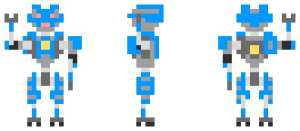 [e57eaa] Robot pixel art