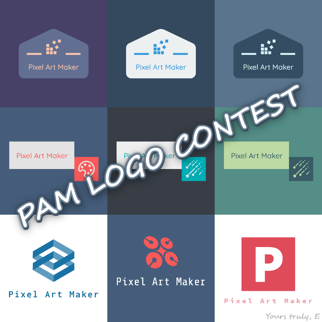 [9664c4] Hi! Since I haven´t seen a proper title screen for this site, I thought it´d be good to have a contest. Try make your ideal logo for PAM! :D