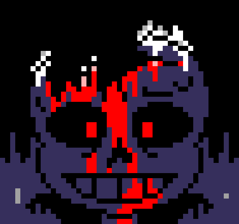 [7ce906]  *(Demented stands up, and teleports back to the snowy forest.) -HorrorTale Sans