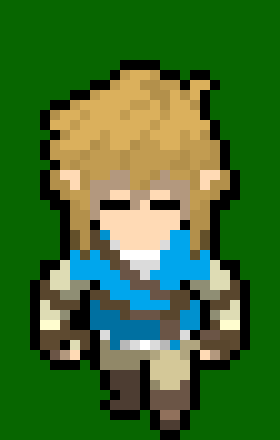 [d76556] -asleep leaning on a tree while birds chirp- -Link (cleetus)