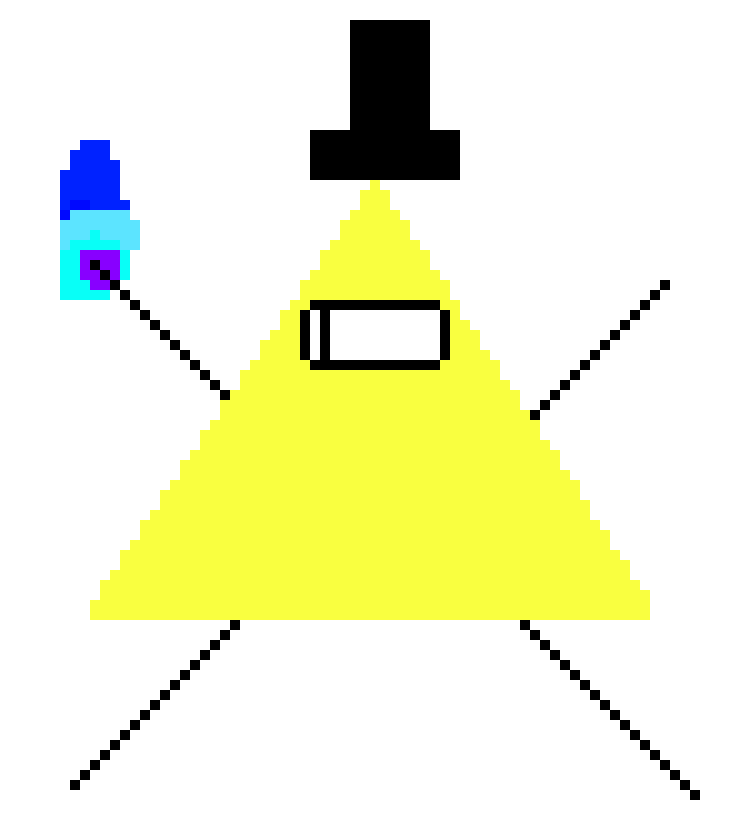 [9664c4] Bill Cipher Pixel Art 3