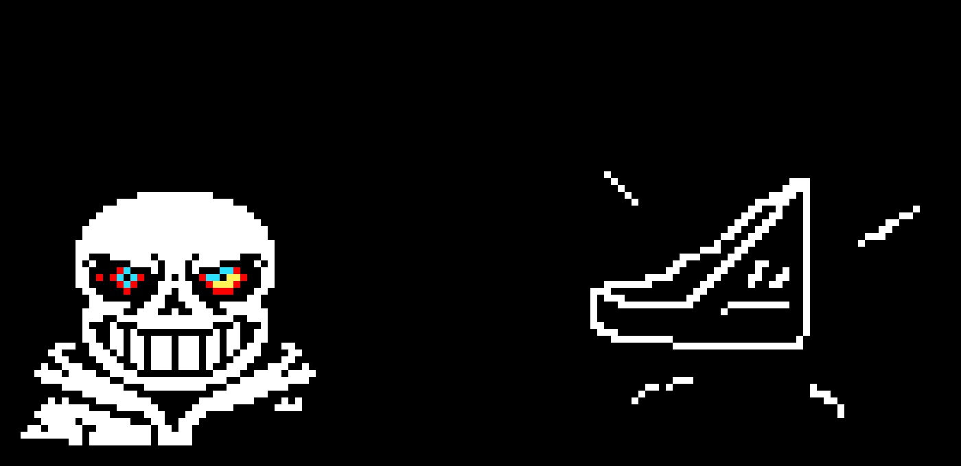 [b7d2ef] Sans:maybe a wierd shoe thing?