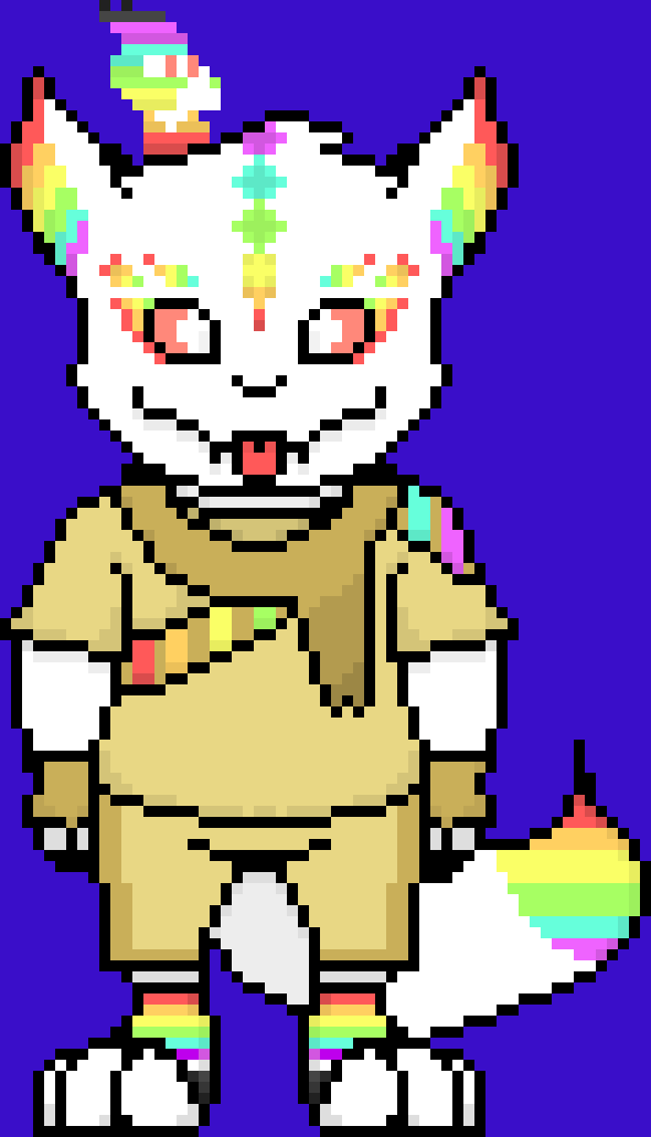 [95be89] The name is May, and I`m a kitsune, taking the sub-role of a Ink Sans, and this very little guy...