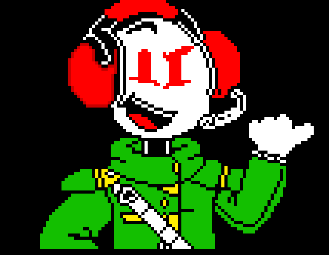 [7456f1] *his eyes turn red* *He shoots bean 2 times* *he heavily breathes*