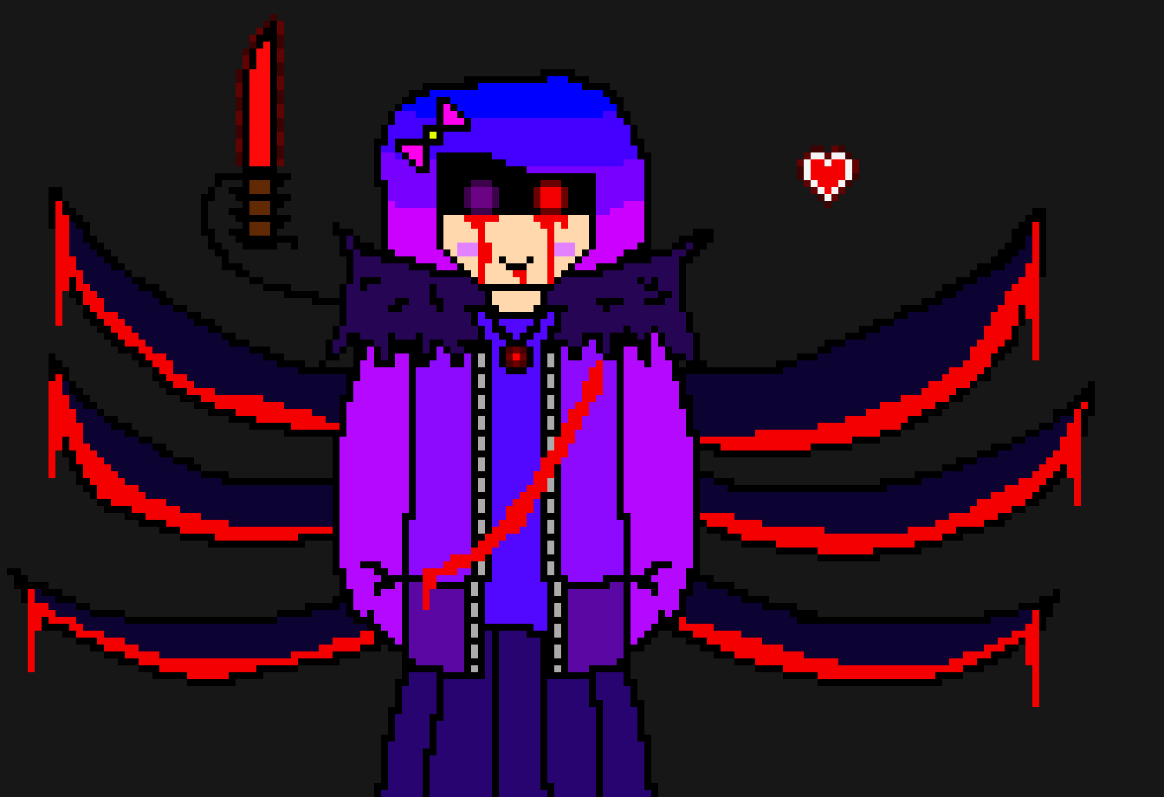 [d616b8] I don't make blood to make me look scary fool