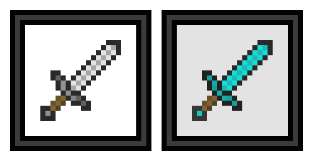 [9ade9d] Iron and Diamond Sword