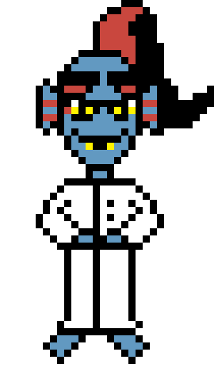 [5055cc] Undyne pixel art 