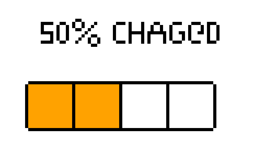 [9664c4] 50% Charged Batterie