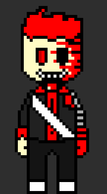 [812b32] *a little tired, and because he is he is bleeding on his red half of his face* god... im tired.... umm so now what  - Red / Molt!