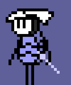 [05b0c1] *He draws his nail, pointing at the person* Stand back, creature of the infection.