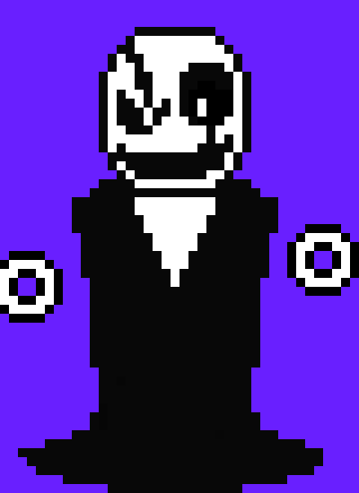 [2ef55a] Gaster-Ah a Dust Sans,I have seen a few around here,seeing you doesnt bother me