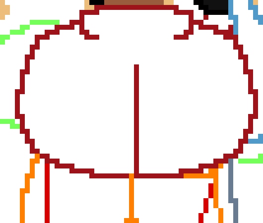 [03cfd3] lowkey does this line make him look like he has boobs or is it just me