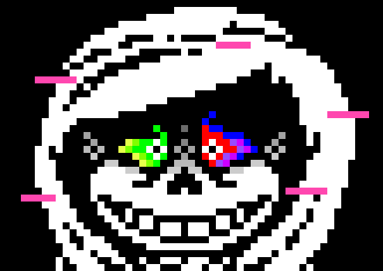 [583245] -He ends up glitching back to his original self but he seems... Uncomfortable after what he just saw-