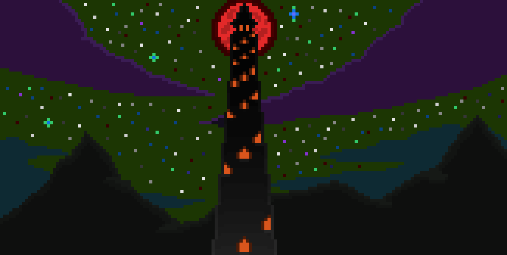 [95be89] -Monster dust, and blood fills the air around the tower-