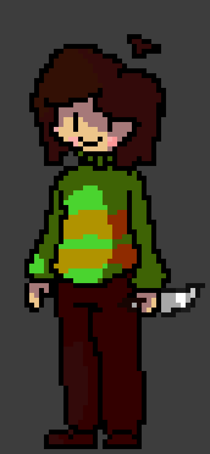 [eef2cd] we got two children fighting over something, honestly it's child's play watching these two! -Chara starts to laugh-