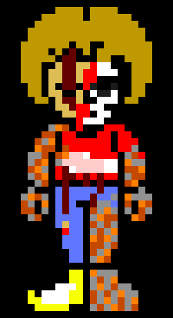 [c55b15] -takes off helmet, revealing part of his skull being visible- - I'll need to make a new one of those. -Tiny Timmy