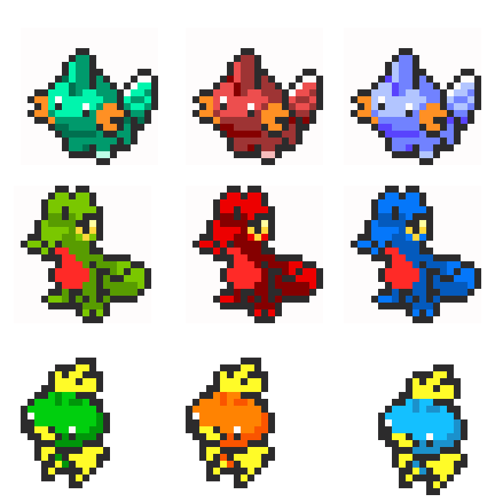 [f7cf17] Gen 3 starters