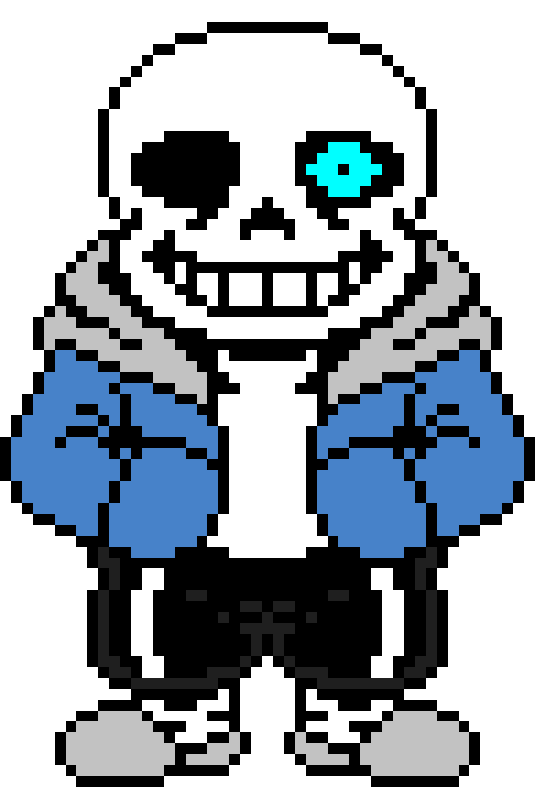 [95be89] Undertale Sans The Skeleton Battle Sprite.