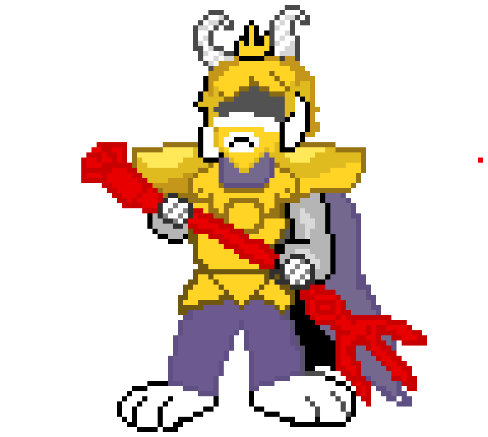 [b7731b] deltarune Asgore battle Sprite