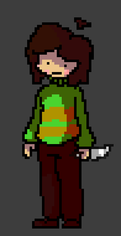 [eef2cd] -Chara casually watches the fight turn into a circus show- "Well, this is something."