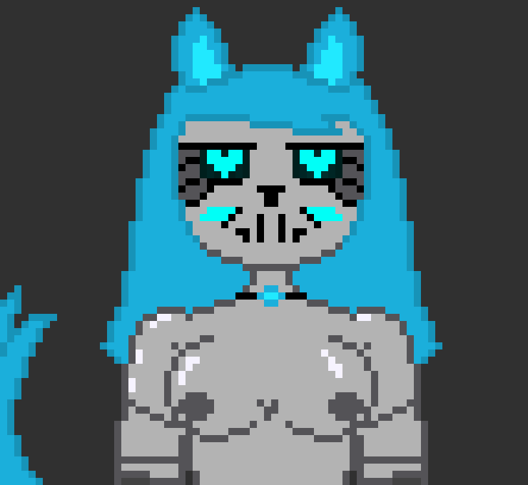 [4fbda4] puts both of gally's hands on her chest and starts kissing*mm-Evelyn