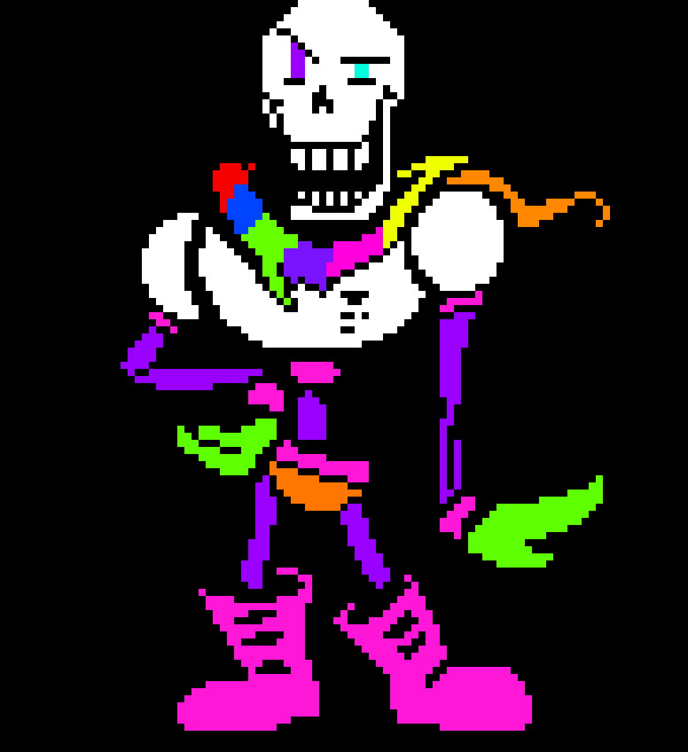 [c43708] Rainbowtale Papyrus sprite