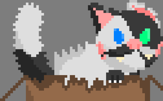 [d0027a] *she claws at the sonic as she let out a warning hiss to let go*-Oreo