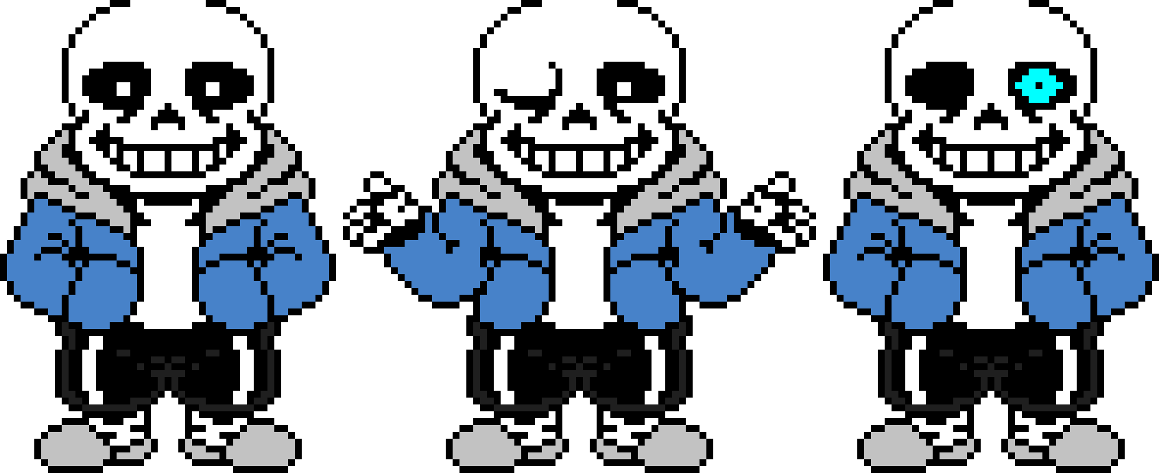 [95be89] Undertale Sans The Skeleton Battle Sprite.