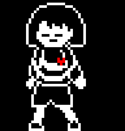 [2b9834] waves at shop keeper sans)---frisk/shadow