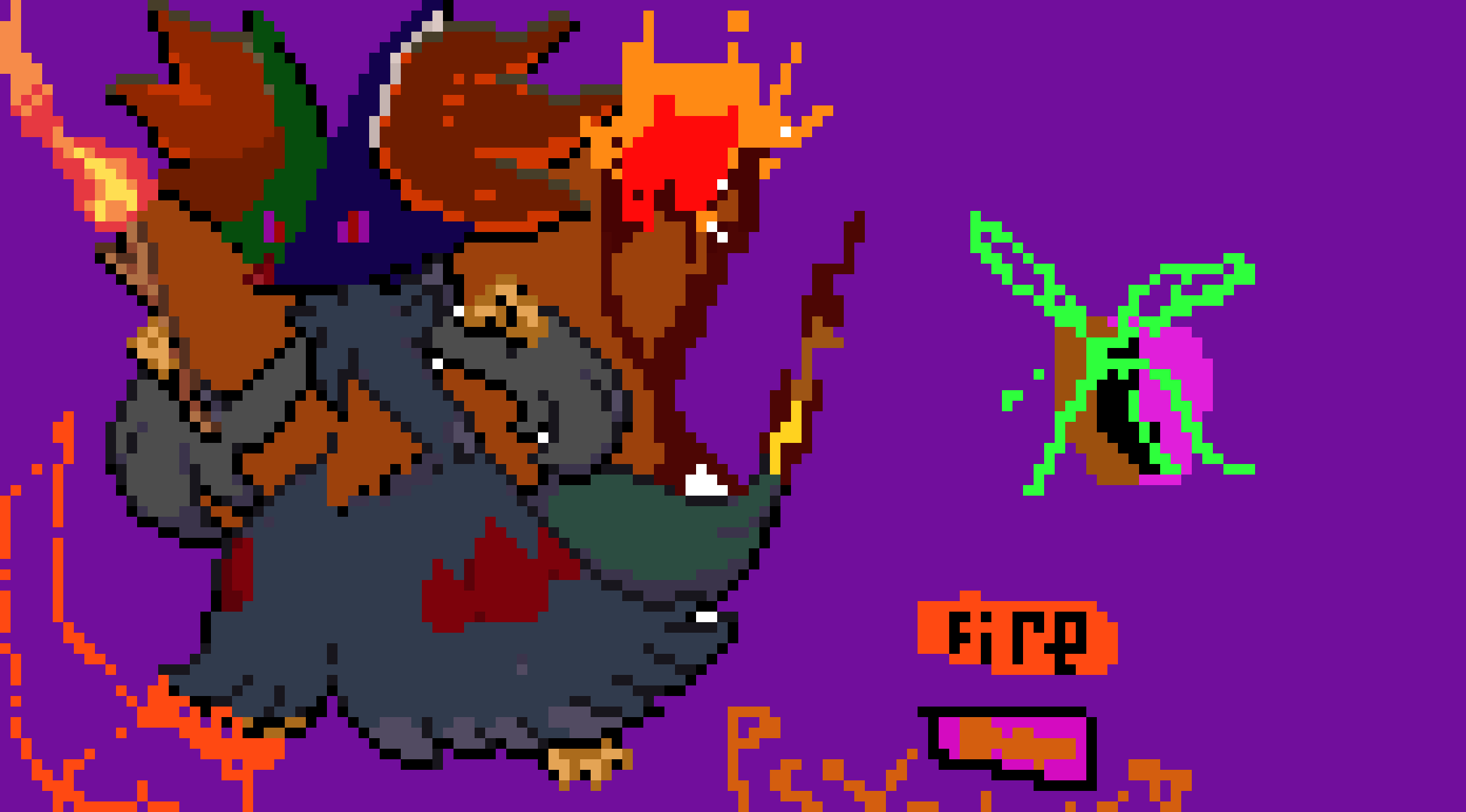 [9664c4] A Weird Mega Delphox [FANMADE]