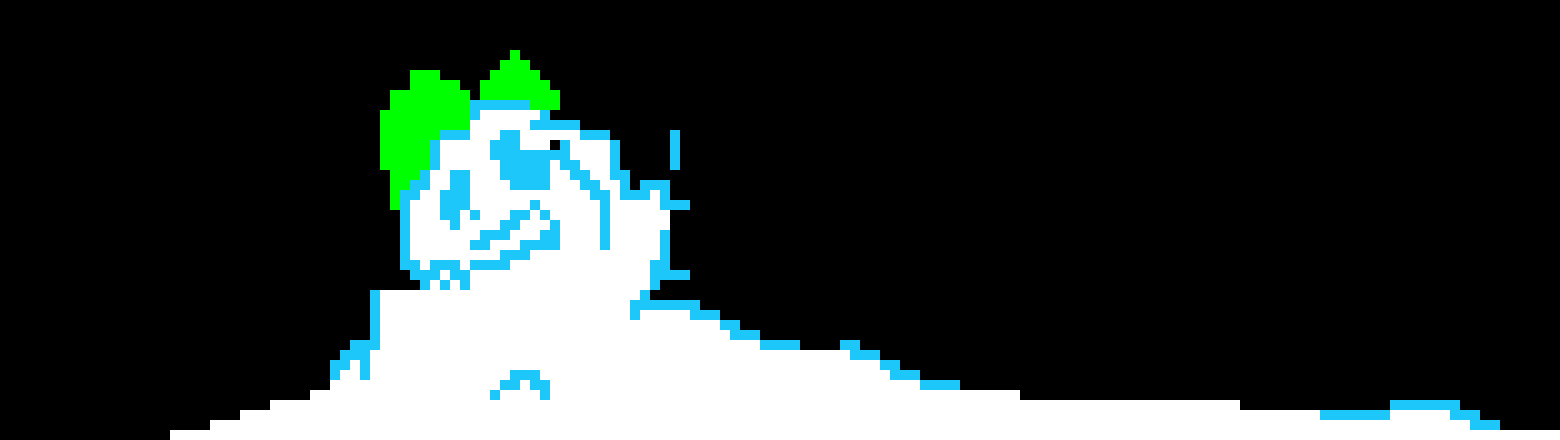 [2b9834] hides behinnd the snow me thinking of plan)hmmmmmmmmmm--blueberry/shadow