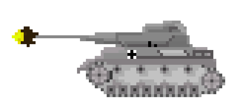 [9664c4] Panzer-1 fires at the building!