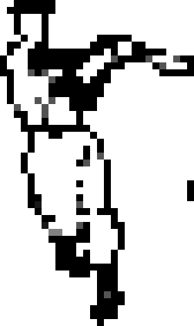 [90896a] *The Batter starts attempting to get off the ground.*