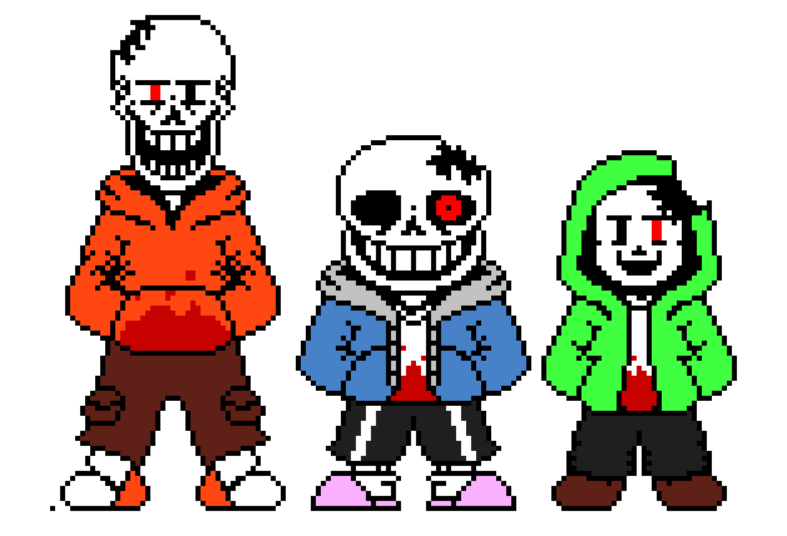 [247702] Bad Time Trio Sans Papyrus and Chara speaking