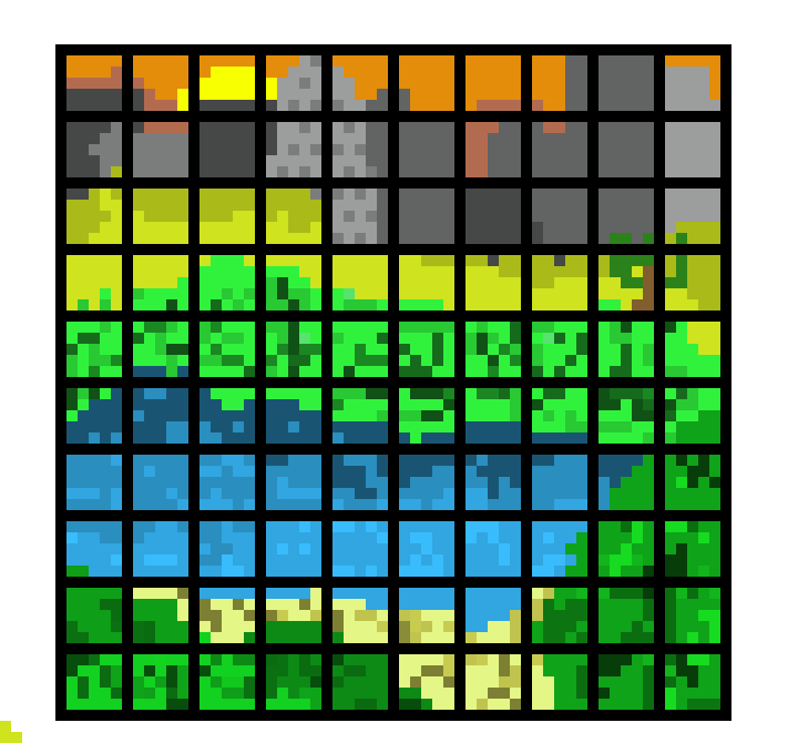 [0b7aed] jayden pixel project 10x10 grid