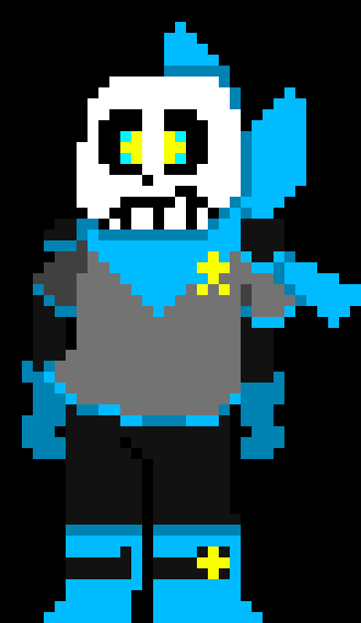 [2b9834] i made thit to go with my chara  and imma make him redy for christmas)--blueberry/shadow