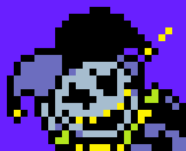 [970cdd] Jevil-(The very fact im doing it accurate to the canon fight is more original than most tbh like people have it so Jevil is just a funking god and oneshots you)