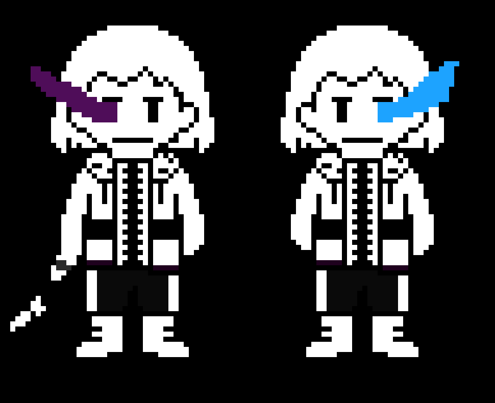 [3354ce] *They both dodge then attack together.*