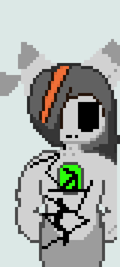 [d8d976] *Holds him upside down* *Head tilts* -Glitch