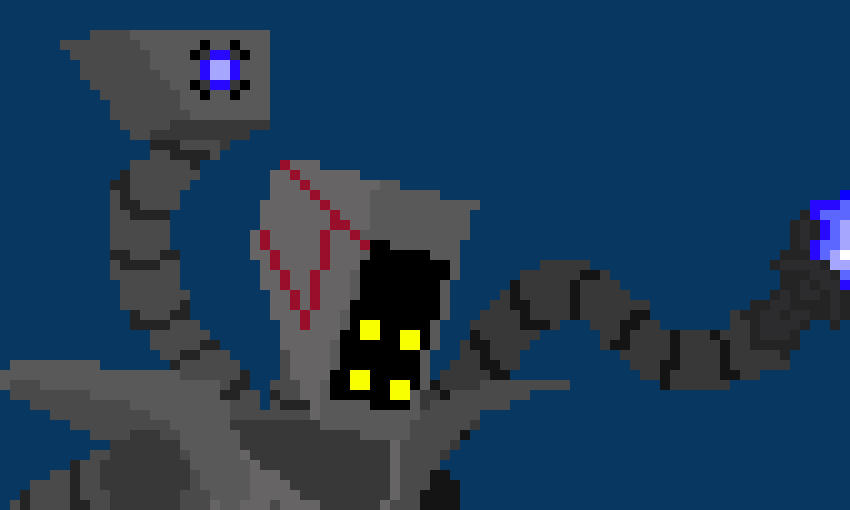 [1ba0cb] "<TARGET LOST, ATTEMPTING TO RELOCATE.>" *M13' starts patrolling around everywhere, rushing around to try and find the target (he's never gonna find them vro)*