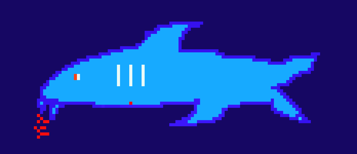 [9664c4] paul pixel art shark