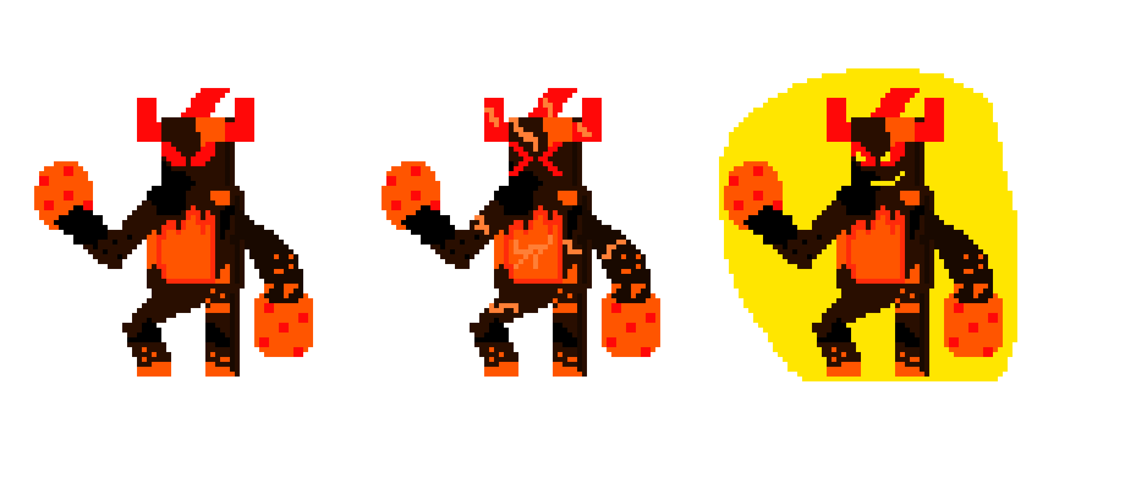 [137189] GiantMagmaGolemBossBattleSprites