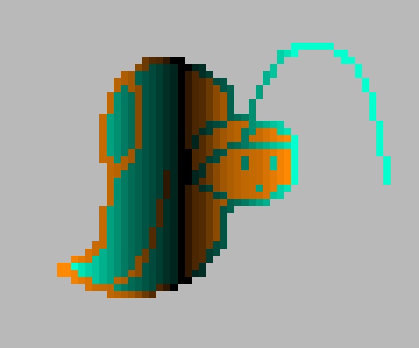 [f7c573] i did Orange and Blue, but since i didnt know how to mix them, i decided to use black to try and mix it :V