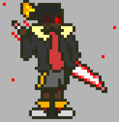 [e27272] *His knife summons and he holds it* Like i said going for a walk...and then got teleported here now..if u wanna fight then u can die...F.I.G.H.T.I.N.G